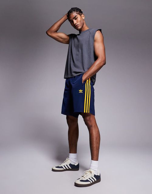 Adidas Originals Firebird shorts in navy