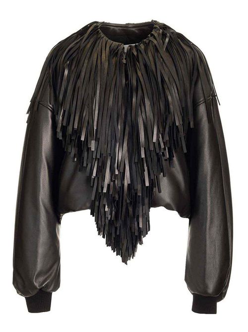 Fringed Bomber Jacket