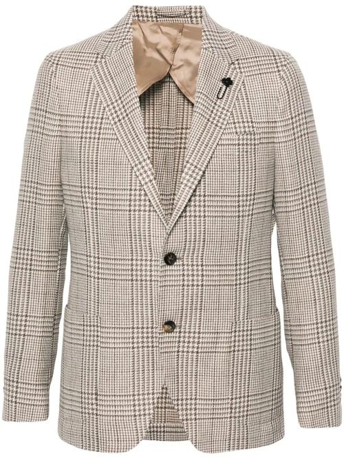 Single-breasted Checked Blazer