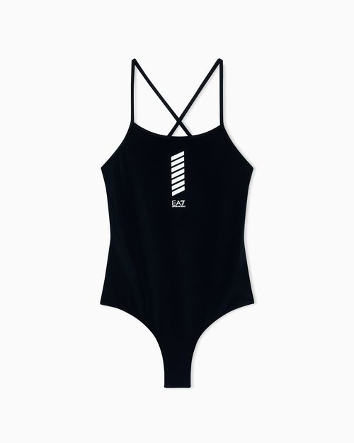 One-piece swimsuit in technical fabric
