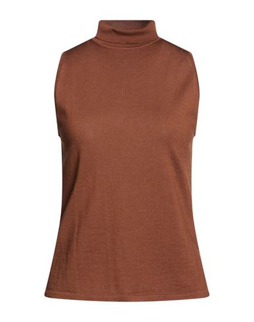 Woman Turtleneck Brown Size 2 Virgin Wool