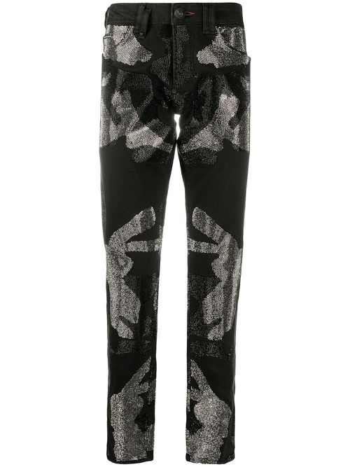 Camouflage Super Straight Cut jeans - Black