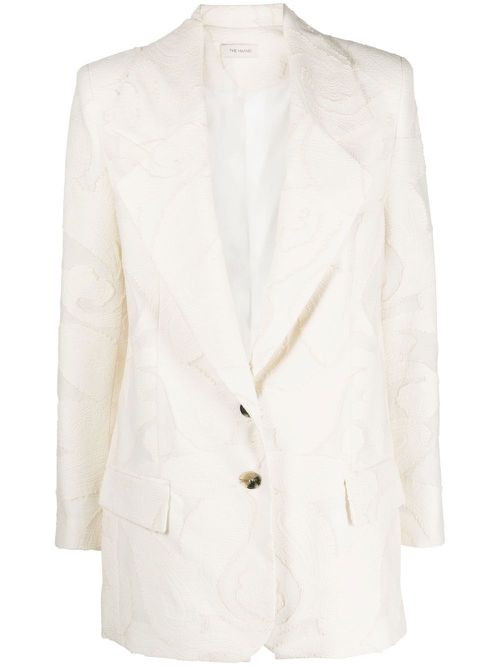 Caen single-breasted blazer - Neutrals