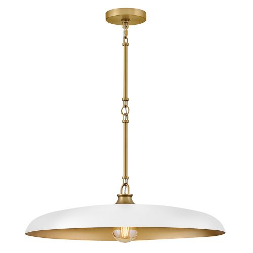 Lacquered Brass LED Chandelier from the Sadie Collection