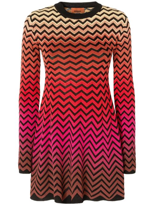 Zigzag mini dress - Pink