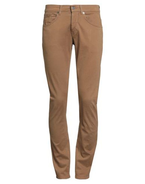 Man Pants Brown Size 28 Cotton, Elastane