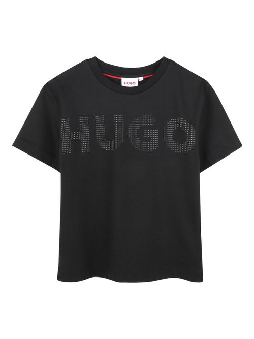 Crystal-embellished T-shirt - Black