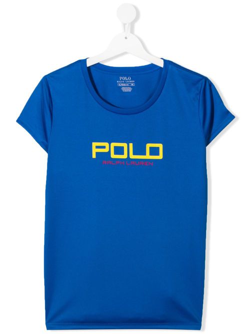 Logo print T-shirt - Blue