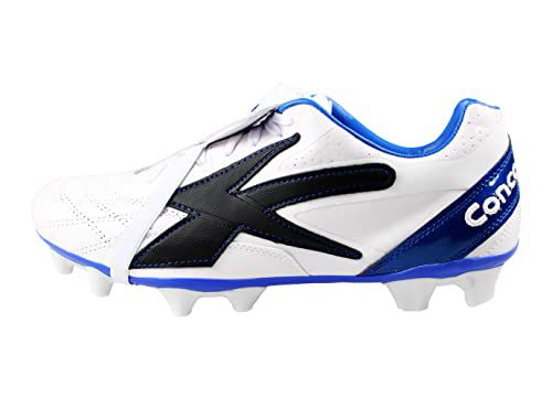 Concord Leather Soccer Cleats Style S132XI Firm Ground White/Blue 