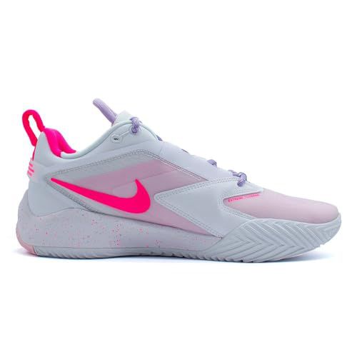 Nike HyperAce 3 SE Volleyball Shoes (HF3239-100, White/Mint Foam/Violet Mist/Hyper Pink)