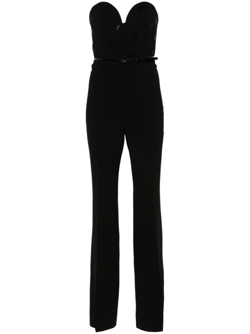 Zeda flared-leg jumpsuit - Black