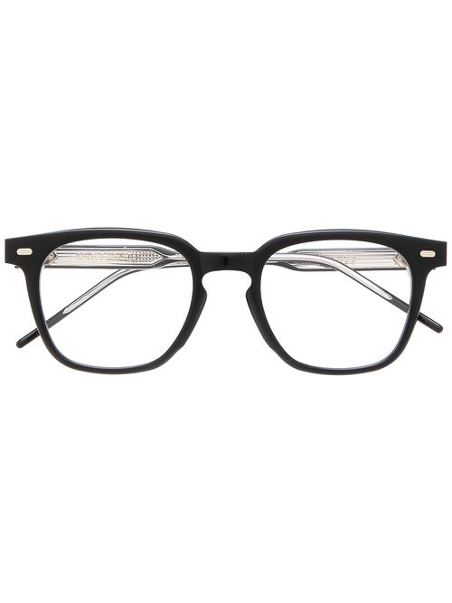 Kubo 01 square-frame glasses - Black
