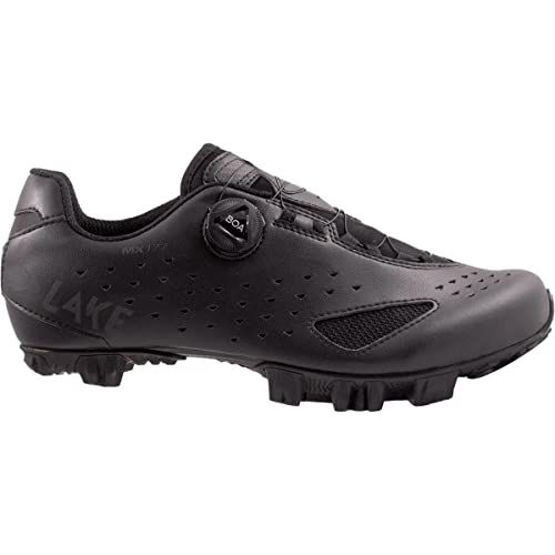 Lake Mx177 Wide Cycling Shoe - Men's Black/Black Reflective