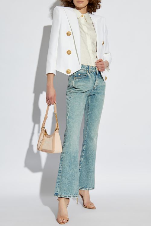 Jeans With Flared Legs, Women's, Blue