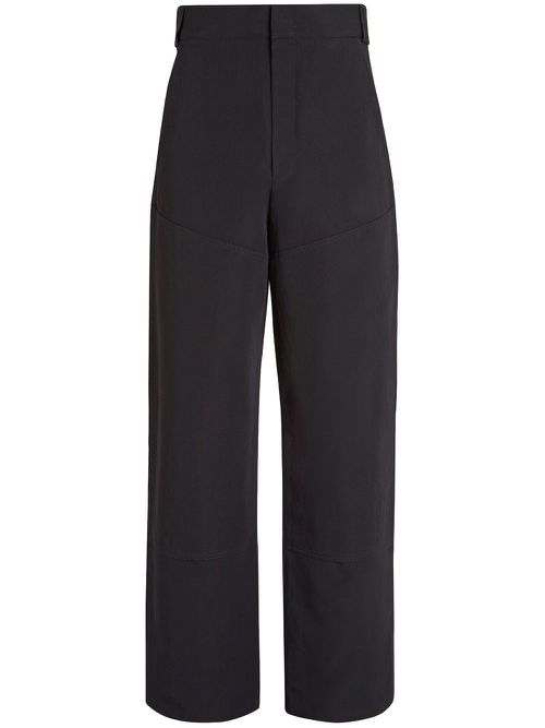 Straight-leg cut trousers - Black