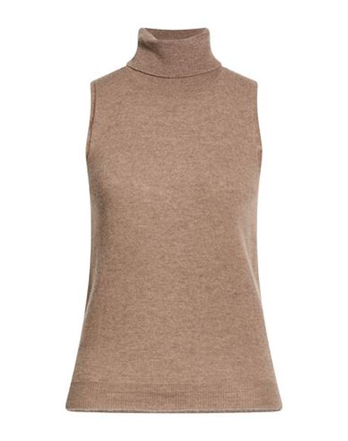 Woman Turtleneck Taupe Size ONESIZE Wool, Cashmere