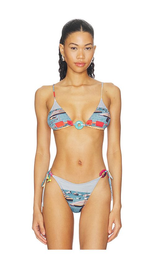 Yellow The Label x REVOLVE Sade Charm Bikini Top in Blue. - S also in XS, M