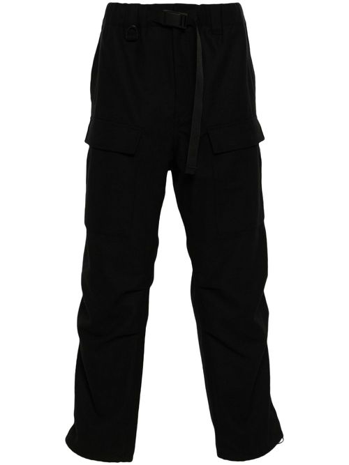 Flannel cargo trousers - Black