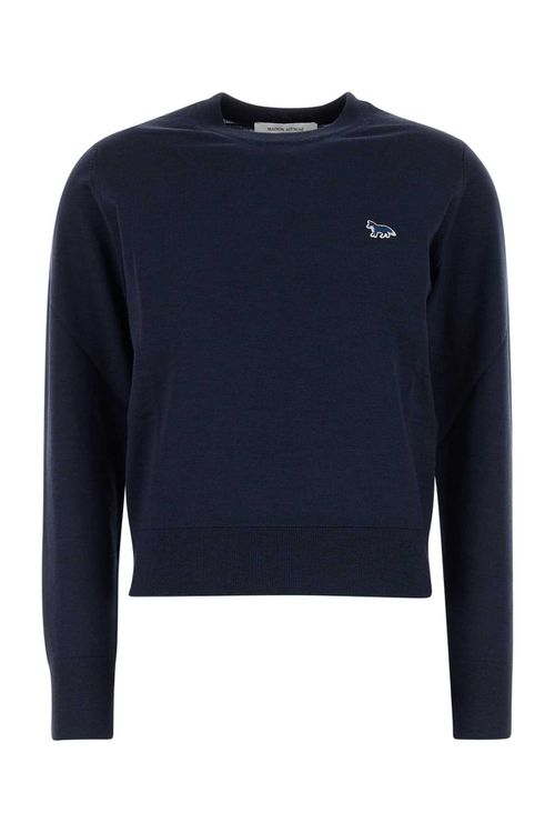 Navy Blue Wool Sweater