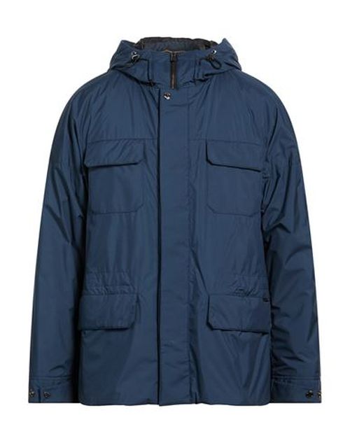 Man Puffer Blue Size 36 Polyester