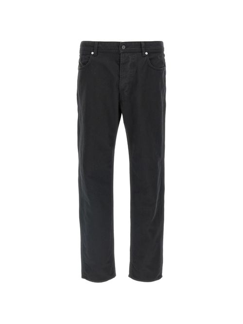 Denim Research Curved Pocket Jeans with Coin Pocket, Star Embroidery, Patch Back Pockets and Hidden Button Fly (Size 30)