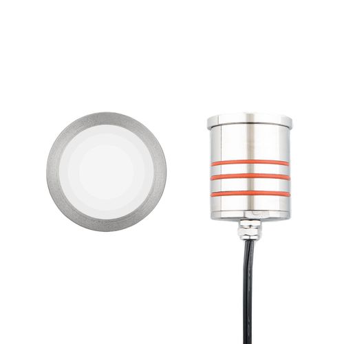 WAC Inground LED 12V Slim Round Indicator Light in Stainless Stee