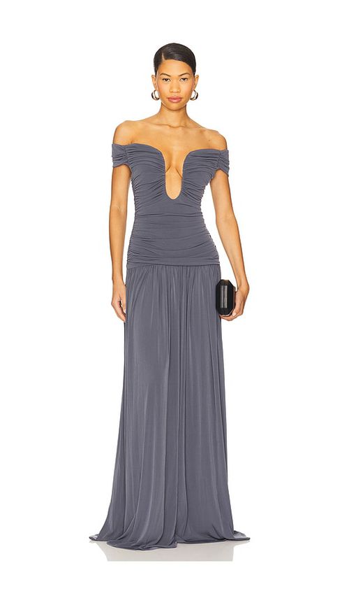 Lovers and Friends Alizee Gown in Grey.  XS. Also in M