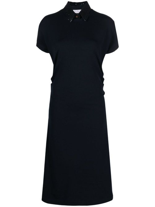 Sequin-embellished midi dress - Blue