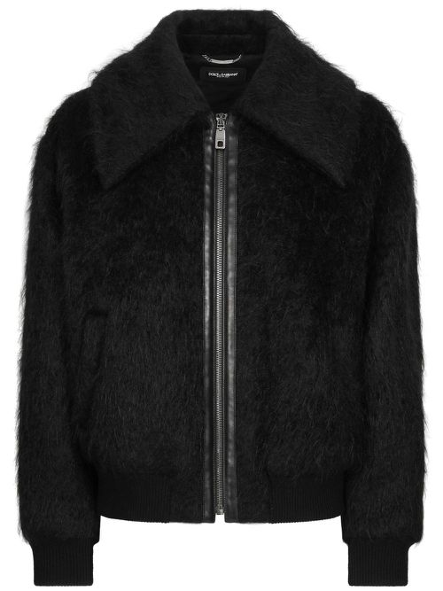 Faux-fur coat - Black