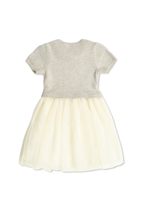 Dress With A Tulle Skirt, Unisex, Grey