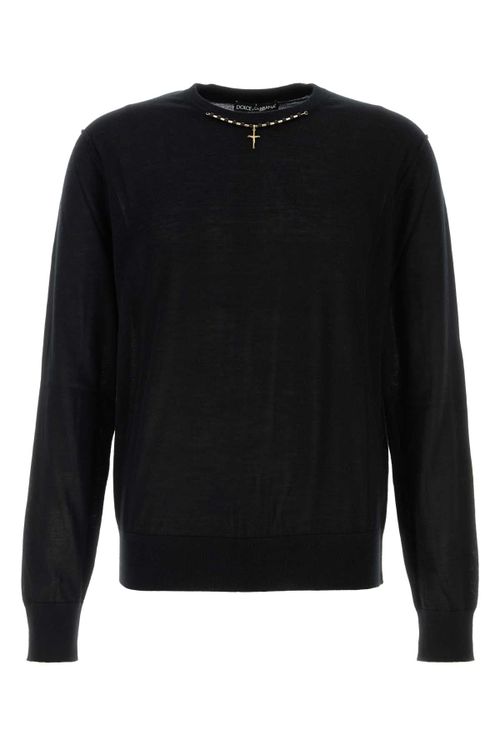 100% Cashmere Sweater — Black
