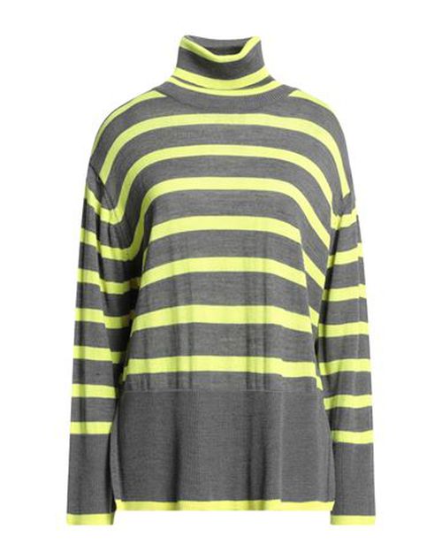 B. yu Woman Turtleneck Charcoal Size S Merino Wool, Acrylic