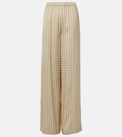 Hulin silk-blend wide-leg pants