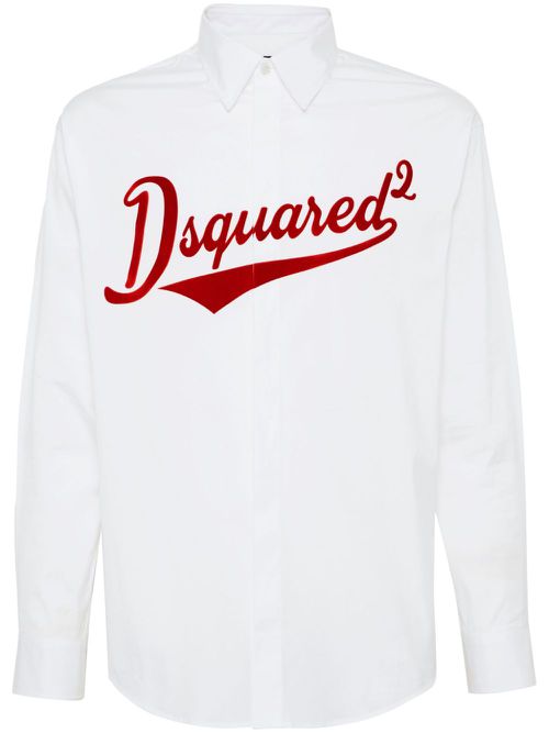 Logo-print shirt - White