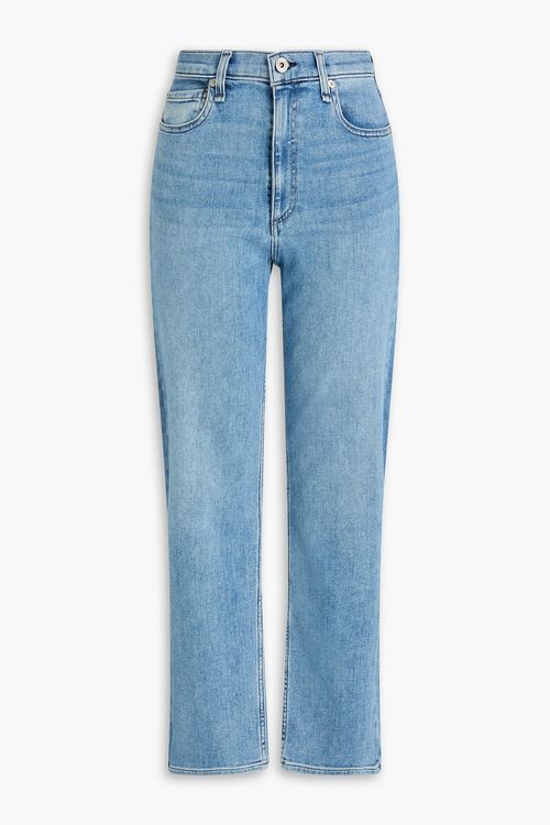 Hattie faded mid-rise straight-leg jeans - Blue - 30