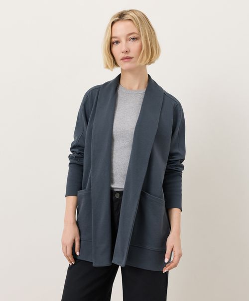 Women's Steel Blue Airplane Wrap Cardigan