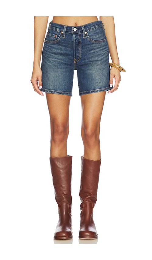 LEVI'S 501 Mid Thigh Short in Blue. - 26 also , 25, 27, 29, 32