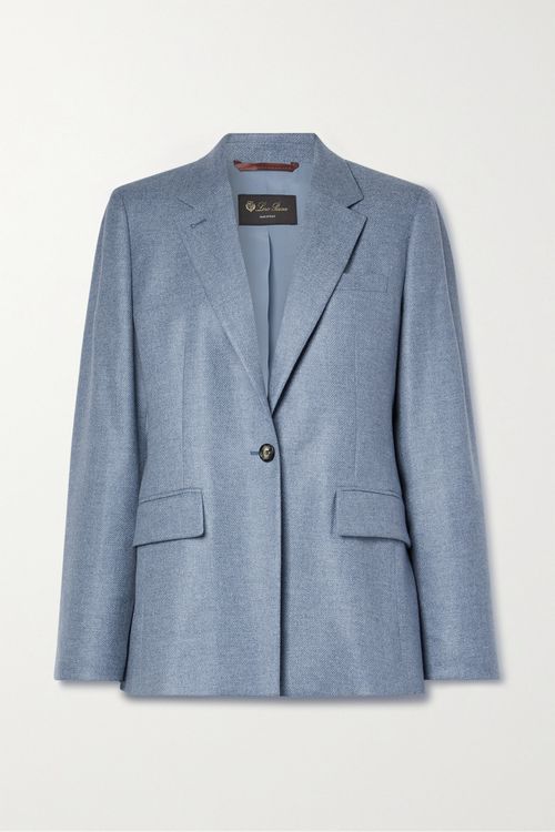 Dorina Cashmere-flannel Blazer - Blue