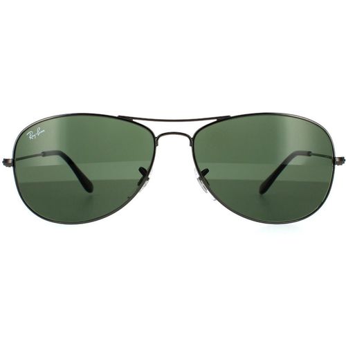 Aviator Gunmetal Green Sunglasses