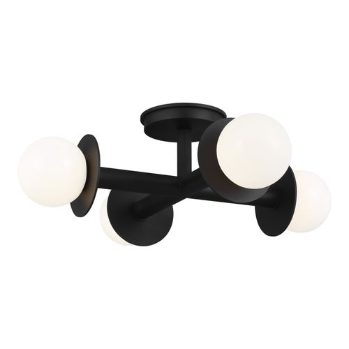 Visual Comfort Studio Nodes 4-Light Ceiling Light in Midnight Black by Kelly Wearstler