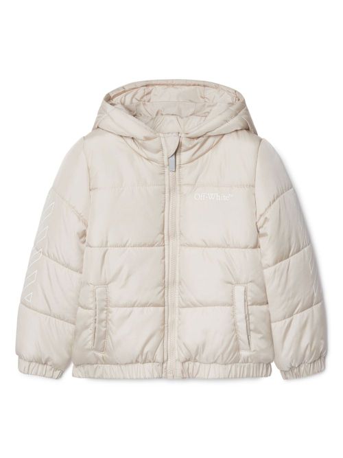 Bookish Diag quilted puffer jacket - Neutrals