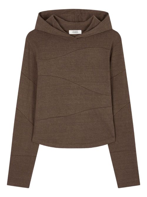 STUDIO TOMBOY Wabeline hoodie - Brown