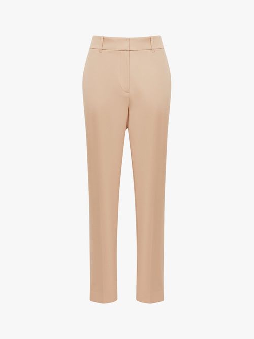 Ember High-Rise Slim Leg Trousers in Taupe/Tan, Size 8