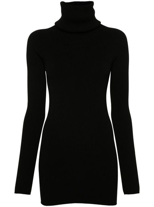 High-neck jumper - Black