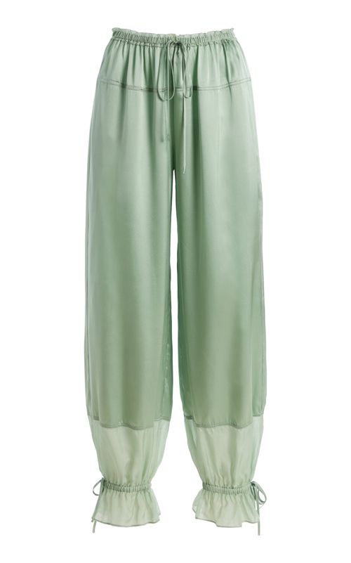 Camile Silk Cinched Pants - Moda Operandi