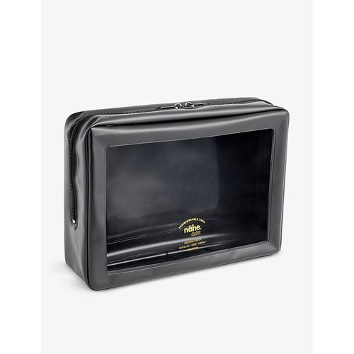 Black Nahe Logo-print pvc Packing Pouch 24cm x 16cm