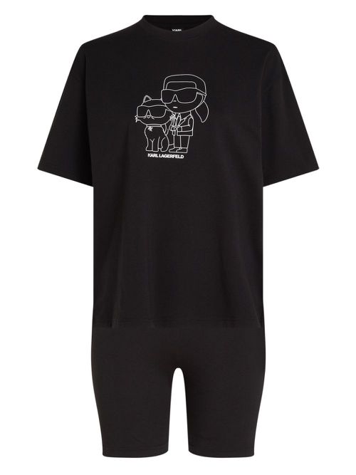 Ikonik Karl pyjama set - Black