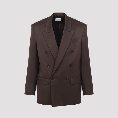Double-Breasted Silk Jacket