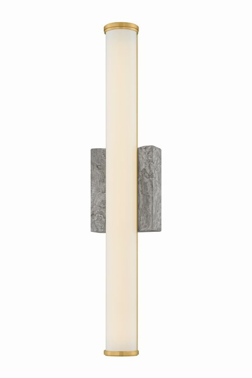 Aged Brass LED Wall Sconce from the Stony Point Collection