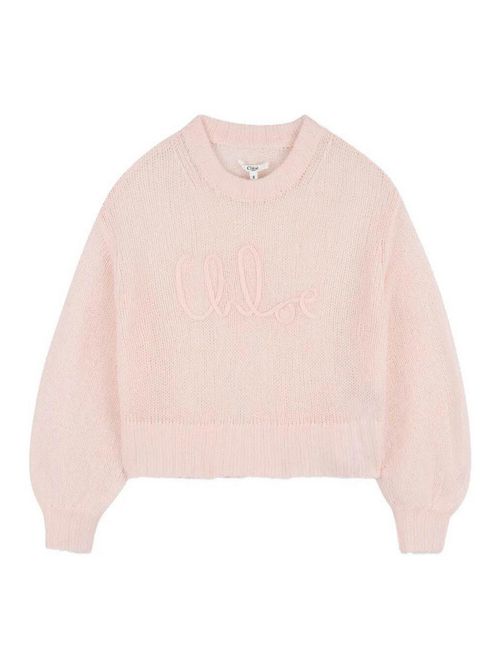 Embroidered Logo Wool Sweater